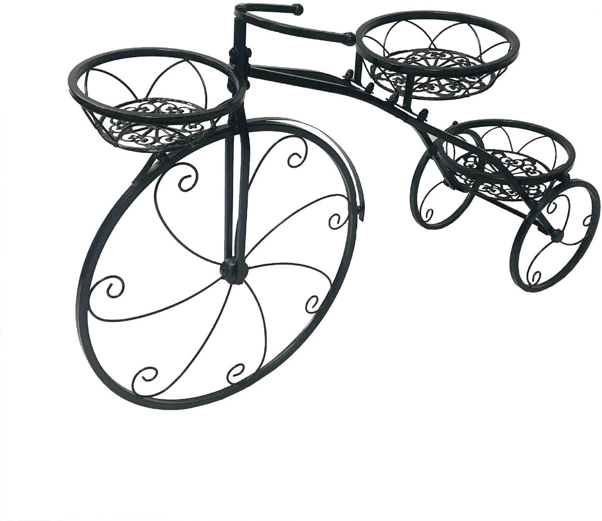 YIYIBYUS Multilayer Plant Stands,Tricycle Plant Stand Flower Pot Garden Cart Stand and Plant Holder Display Rack