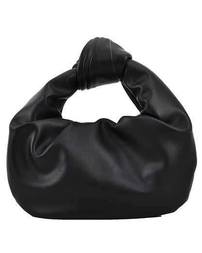 Inkfew Ruched Clutch Purses For Women Evening Bag PU Leather Trendy Small Hobo Handbag Wedding Guest Bags for Party Shopping,Black