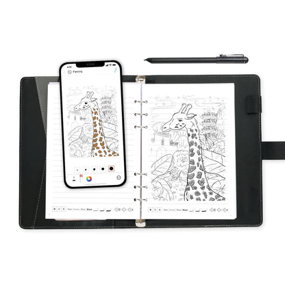 Ophaya 2 in 1 Digital Pen Smart Pen Writing Set, Includes Smartpen, Notebook, Use with Ophaya App for Notes Taking, Recording, Storing