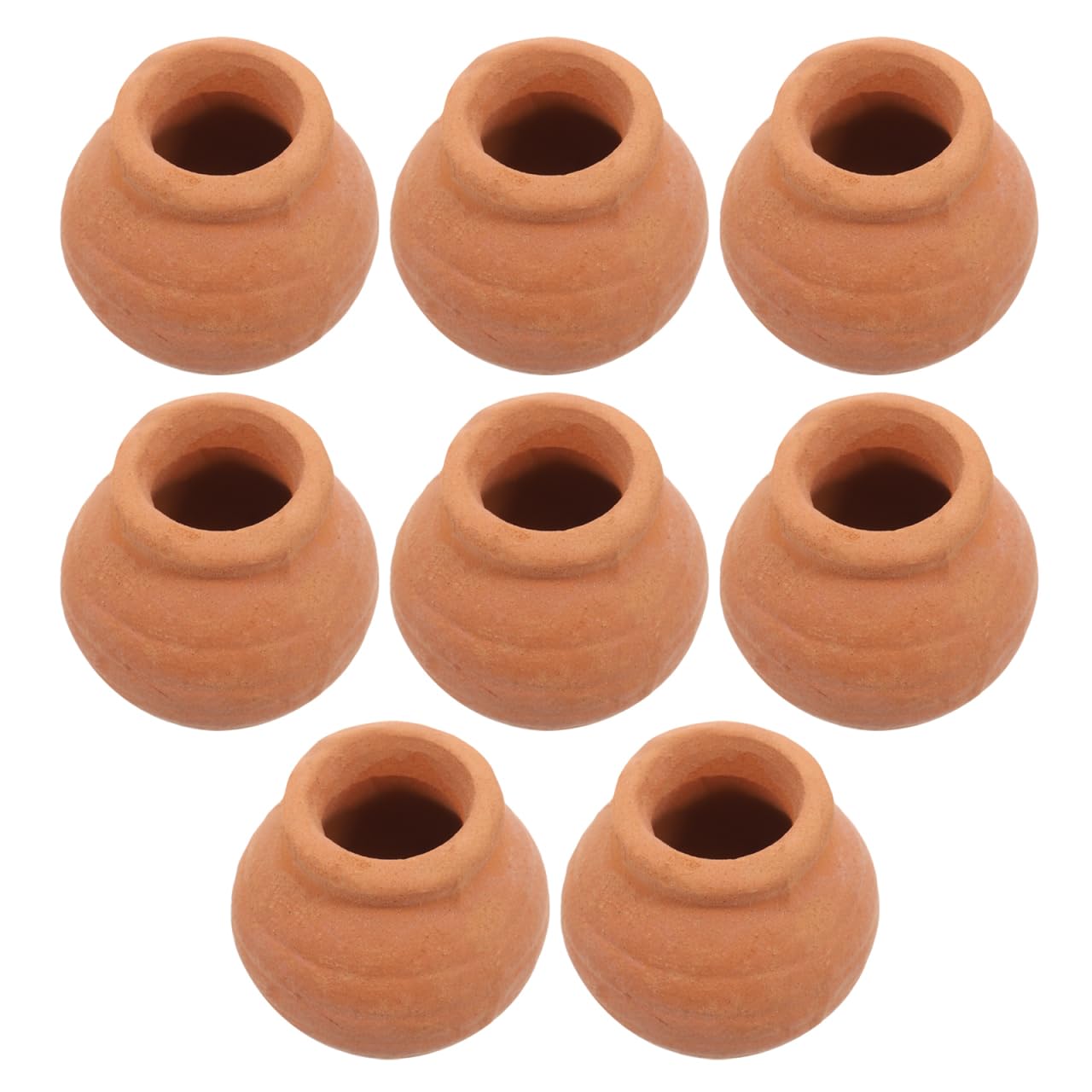 Toddmomy 8Pcs Miniature Clay Succulent Planter Pots Tiny Terracotta Flower Pots for Small Plants Desktop Windowsill Garden