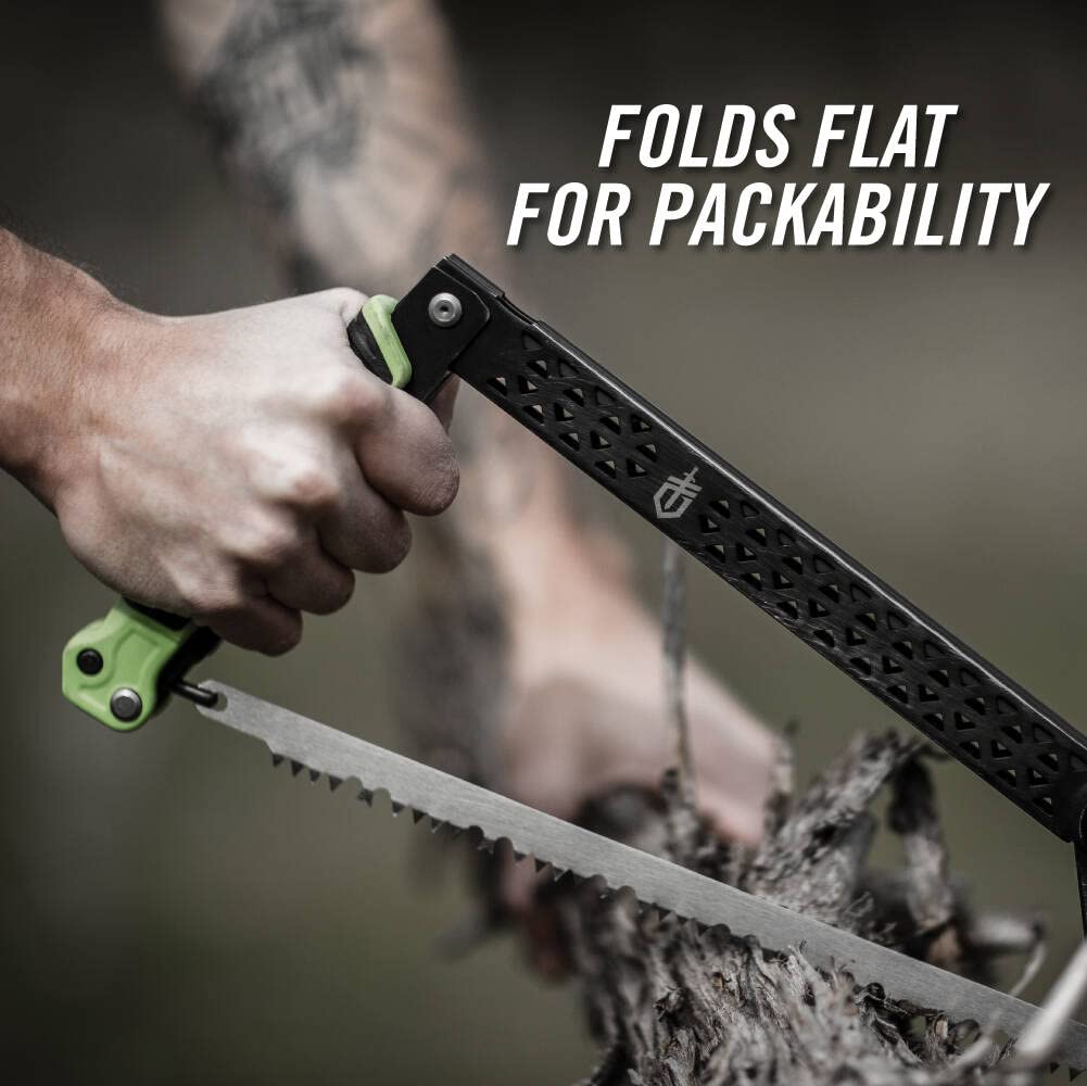 Gerber Freescape Camp Saw Folding Hand Saw for Backpacking Hiking Camping Pruning and Bushcraft, 12" Blade