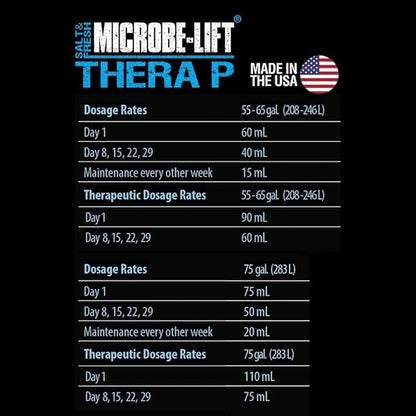 MICROBE-LIFT THERAPH16 TheraP Fish Care Treatment for Freshwater and Saltwater Home Aquariums and Tanks, 16 Ounces