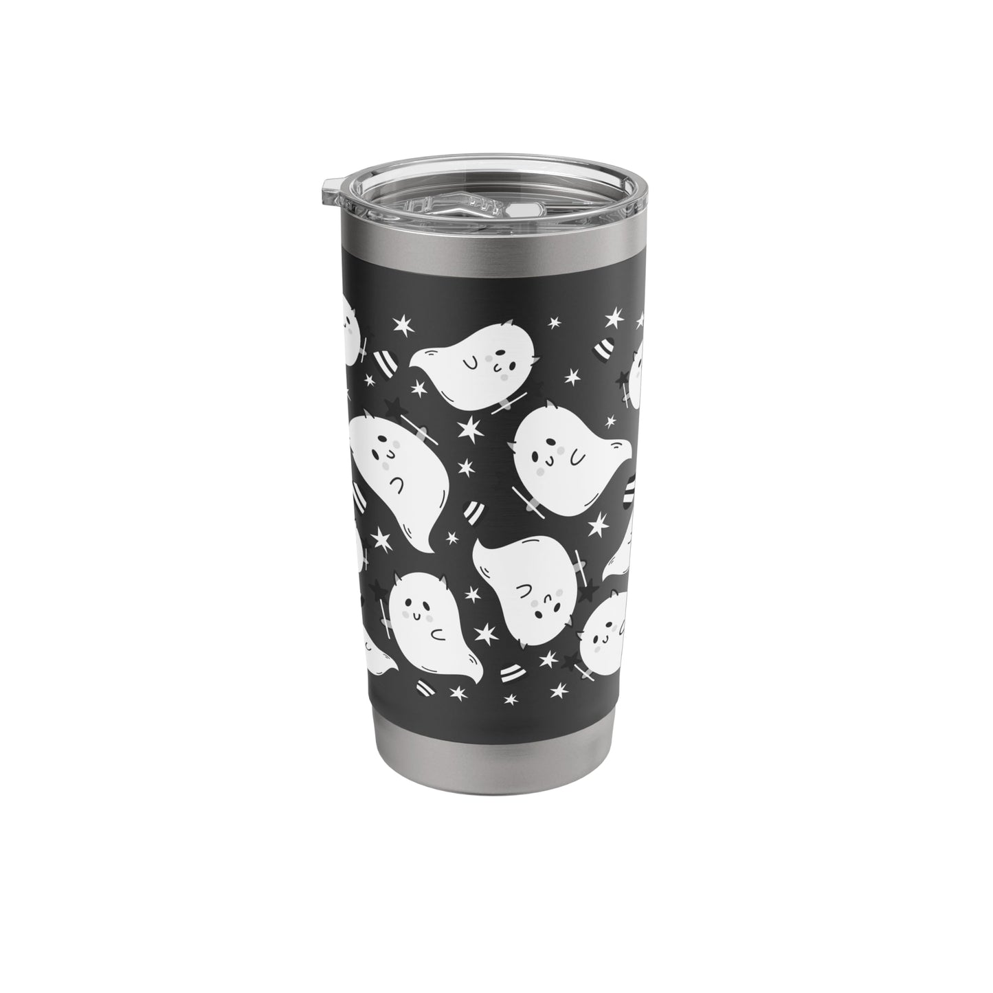 Halloween Ghost, Funny Cute Ghost Print Stainless Steel Insulated Tumbler
