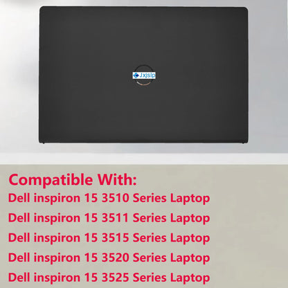 Jxjslp Replacement LCD Back Cover Rear Top Case Lid for DELL Inspiron 15 3510 3511 3515 3520 3525 Series Laptop,New Dell inspiron 15 3510 3511 3515 LCD Back Cover,00WPN8 0WPN8 AP3LE000901,Black