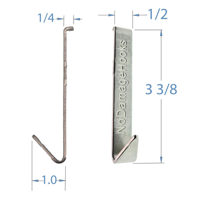 NoDamageHooks The Original for Fiber Cement Board siding ONLY! (8 Hooks and 1 Tool) - Invented, Patented and Made in the USA!
