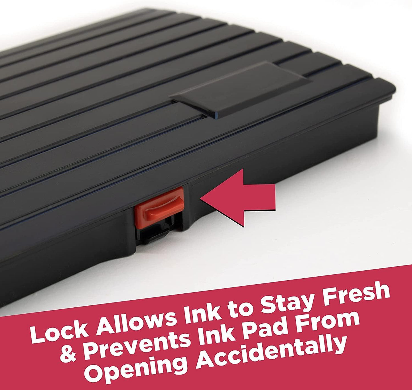 Large Premium Magenta Purple Ink Stamp Pad - 3" by 6" - Quality Felt Pad