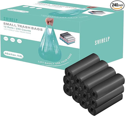 Small Trash Bags 240 Count Garbage Bags SWIHELP Waste Basket Liners