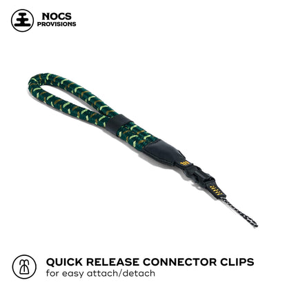 Nocs Provisions NocLoc Wrist Loop, Handheld Monoculars & Camera Strap Accessory with Quick‑Connect Tether - Backwoods Green