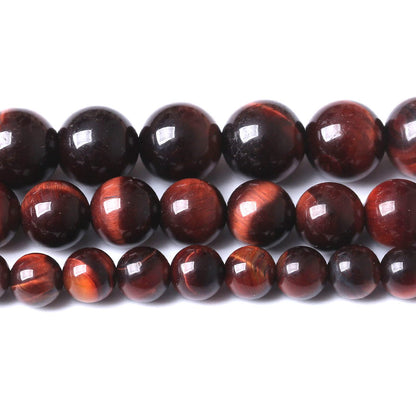 32PCS 12MM AAA Red Tiger Eye Stone Beads Natural Gemstone Bead Crystal Healing Energy Jewelry Making DIY 15 inches