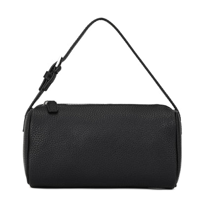 jaceeshlyn Crossbody Bag for Women Trendy PU Leather Small Barrel Purse Designer Hobo Bags Shoulder Handbags (Black)