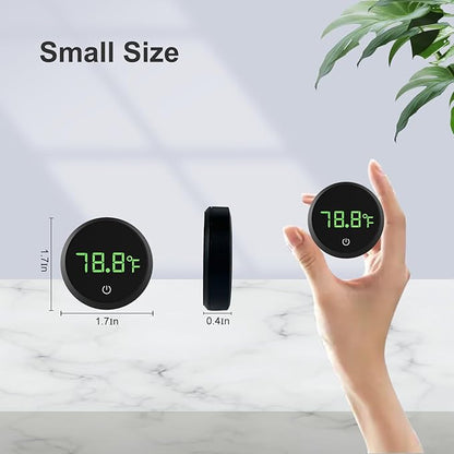 Carefree Fish Aquarium Digital Thermometer Cordless Replaceable Battery LED Display Temperature Measurement Error ±0.9℉(US Patent Number:D1038779S)