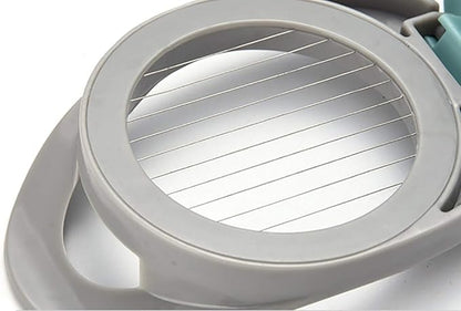 Egg Slicer for Hard Boiled Eggs Cutter with Stainless Steel Wire Dishwasher Safe (Green)