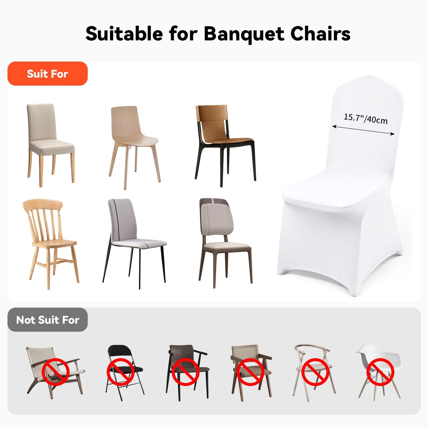 Poise3EHome Pack of 10 Black Sequin Chair Sashes, Double Sided Glitter Stretchy Chair Bands with Buckle for Home Party Bridal Shower Wedding Banquet Reception Decorations