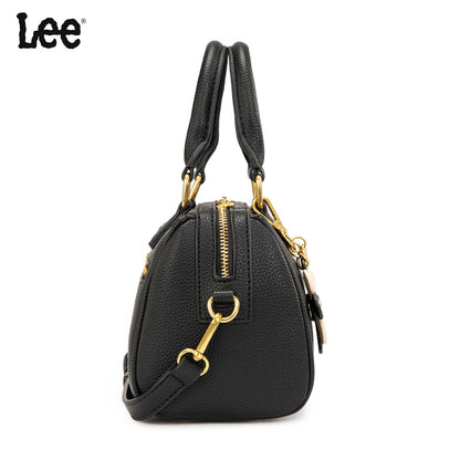 Lee Satchel Purses for Women, Small Top Handle Handbag, Convertible Crossbody Satchel with Detachable Shoulder Strap for Casual Use, LEE70-001BK