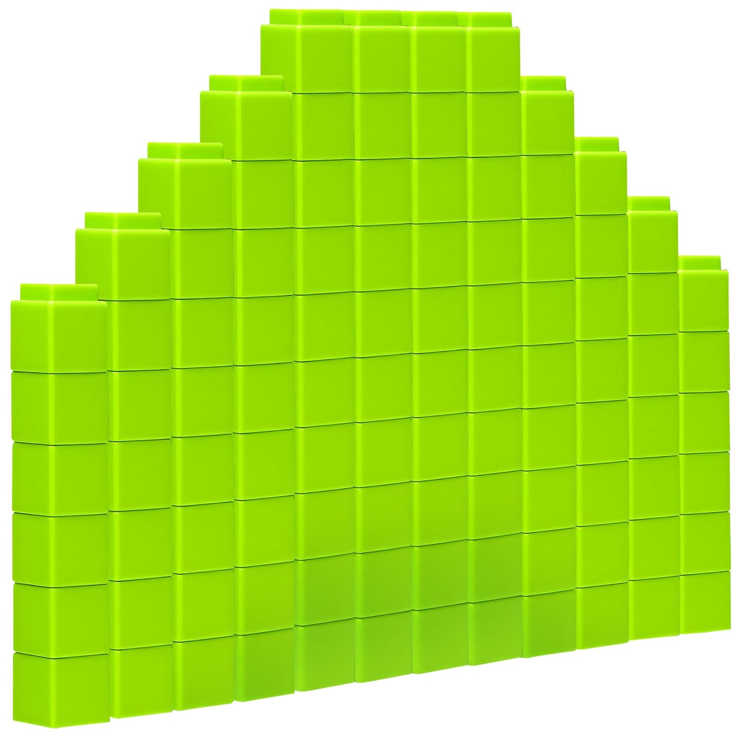 200 Pcs Green Gecko Linking Cubes for Math Counting Cubes Manipulatives Plastic Counting Block Manipulative Classroom Learning Supplies for Educational Preschool Activities Boy Girl (Green Gecko)