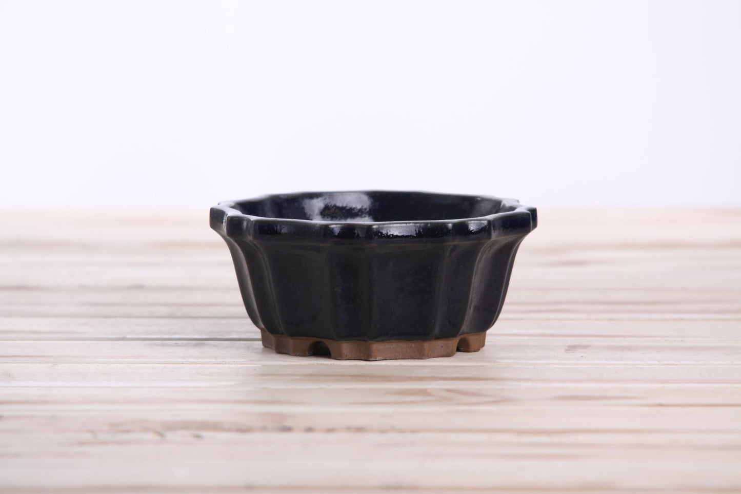 Willow Bonsai Ceramics Flower Design Bonsai Pot 4.5 Inch – Elegant Ceramic Bonsai & Succulent Planter, High‑Fired Frost‑Proof Stoneware with Drainage & Wiring Holes, Handmade in USA (Ruri)