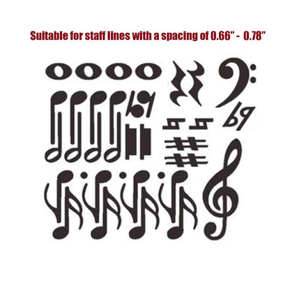 lovielf Music Theme Magnetic Music Note Symbol for Whiteboard for Teacher, Education (Set A)