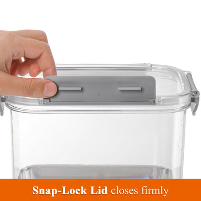 Elsjoy 1.2 Gallon Plastic Drink Dispenser with Spigot, Cold Beverage Dispenser Fridge Drink Container for Iced Tea, Lemonade, Coffee