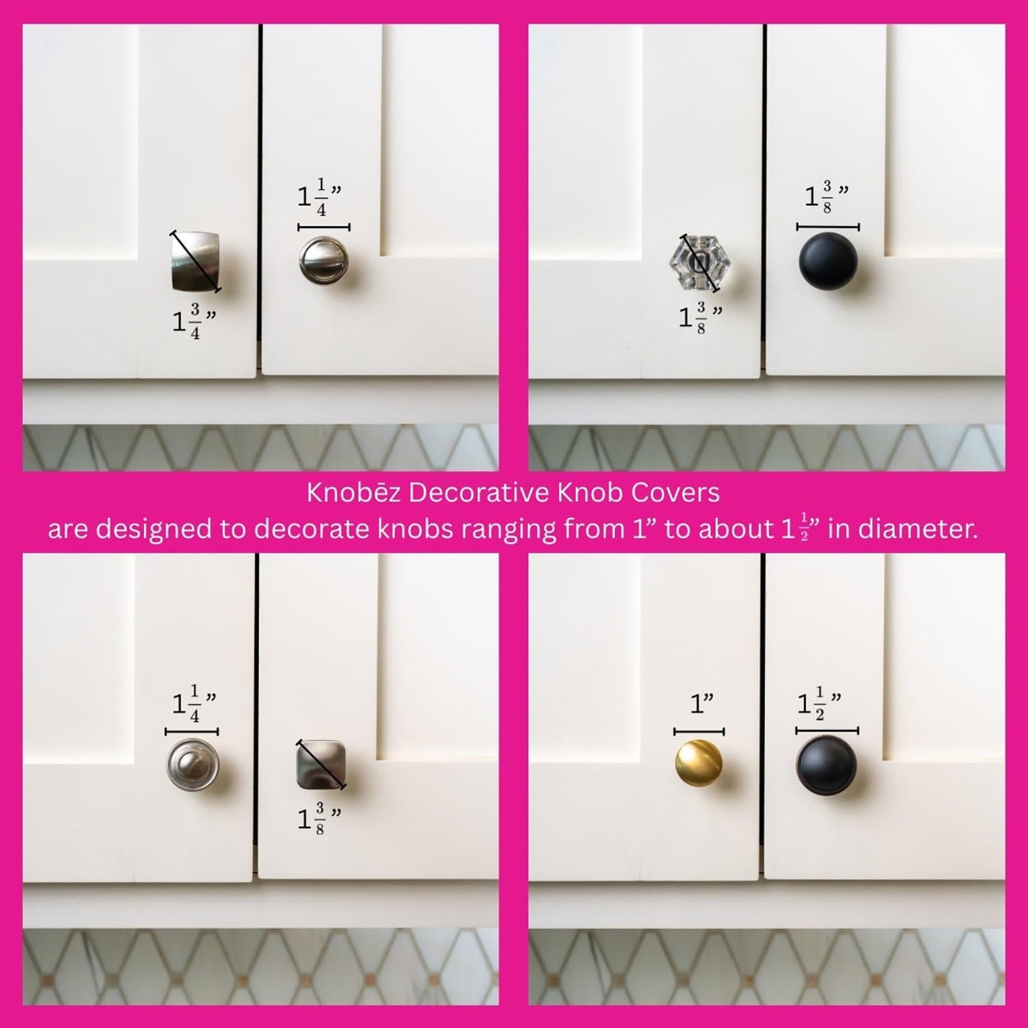 Knobēz 12pk Pumpkin Decorative Knob Covers - Autumn Cabinet Decorations