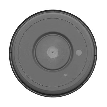 Bloem Terra Pot Round Drain Saucer: 14" - Charcoal - Matte Finish, Durable Resin, Ribbed Bottom, for Indoor and Outdoor Use, Gardening, Planter Not Included