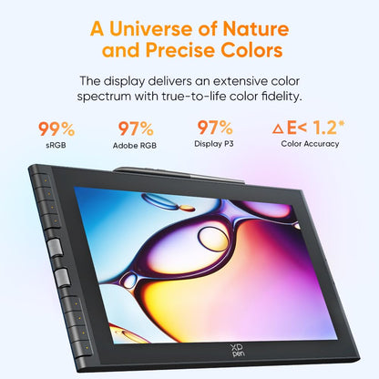 XPPen Artist 12 3rd 11.9" Drawing Tablet with Screen | X4 Pen 16K Pressure | Dial Wheels+8 Keys | AG Etched Glass Portable Art Drawing Tablet Compatible with Windows/macOS/Android/ChromeOS/Linux