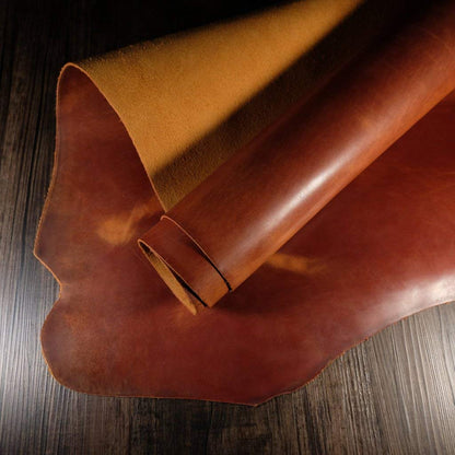 The Tannery Finished Full Grain Buffalo Genuine Leather Hides Crafts | Home Decor Leather Crafts Tooling Sewing Hobby Workshop Crafting Leather Hides Tan 12x12