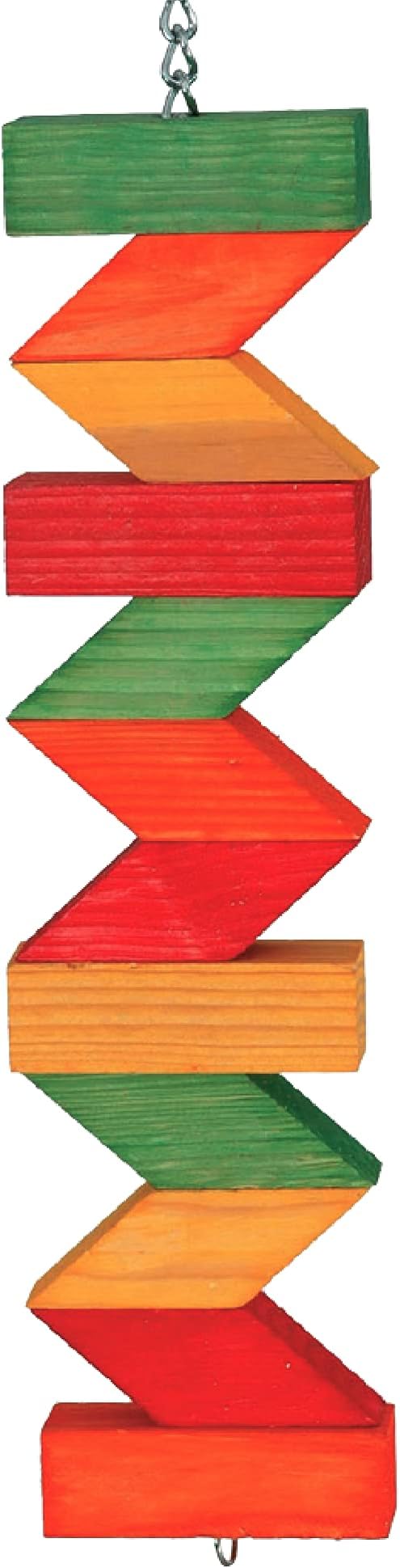 Featherland Paradise - Multi-Colored Zig Zag Chew - Bird Toys for Large Birds