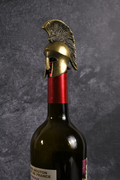 Warrior Helmet Wine Bottle Stopper for Bar Bartender Men and Women,Thanksgiving,Hallowmas,Christmas