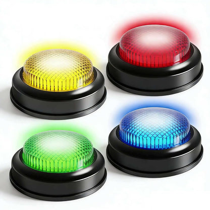 Buzzers for Trivia Games,Game Answer Buzzers with Lights and Sound for ClassroomBuzzer for Game Show,Quizzes Party,Adults and Teacher Supplies(Set of 4)