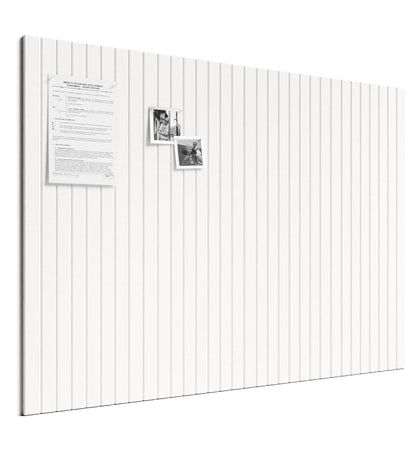 Bumusty Large Cork Board Alternative-48 x 36" Felt Bulletin Board Tiles, with 30 Pushpins, 70 Adhesive Tabs, Fine-Stripe 12-Pack, Cork Boards for Office Push Pin Board Felt Board-Milky White