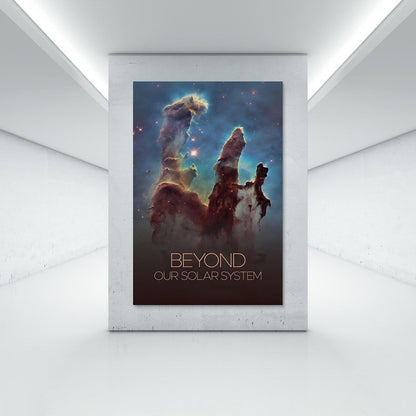 XIAOLOUTINYU Pillars of Creation Astronomy Poster – 16X24 Canvas Wall Art, Deep Space Nebula Galaxy Print, Unframed Universe Science Decor for Classroom, Bedroom, Office, Space Lover Gift