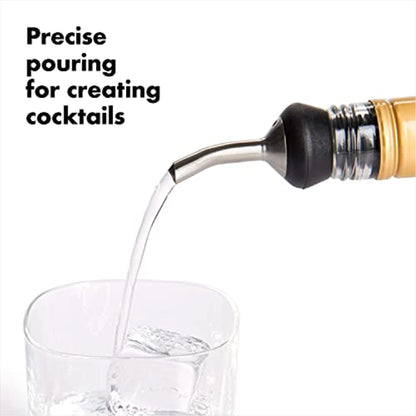 OXO SteeL Bottle Pourer, Stainless Steel, 4 Oz,Silver, 1 Count (Pack of 1)