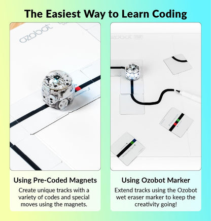 Ozobot Color Code Magnets Speed Kit, Interactive Coding Learning Tool for Kids Ages 3+, Enhances Logic & Problem Solving Skills, 18 Tiles, Evo & Color Codes Magnets Base Kit Required Not Included