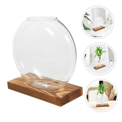 BESTonZON 1piece Modern Plant Decor Hydroponic Vase Glass Terrarium Jar Terrarium Container Creative Propagation Vase Plant Window
