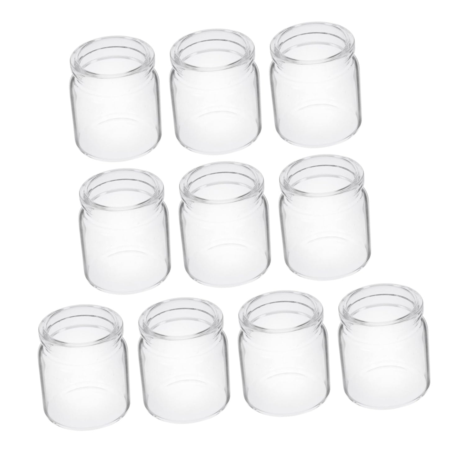 Mipcase 10pcs Mini Glass Bottles Succulent Landscape Decor Test Tube Vases Micro Terrariums for Plant Propagation