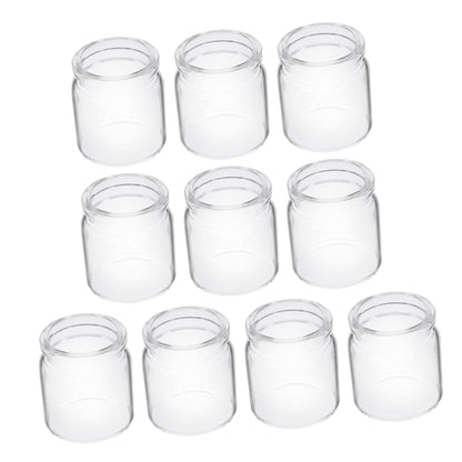Mipcase 10pcs Mini Glass Bottles Succulent Landscape Decor Test Tube Vases Micro Terrariums for Plant Propagation