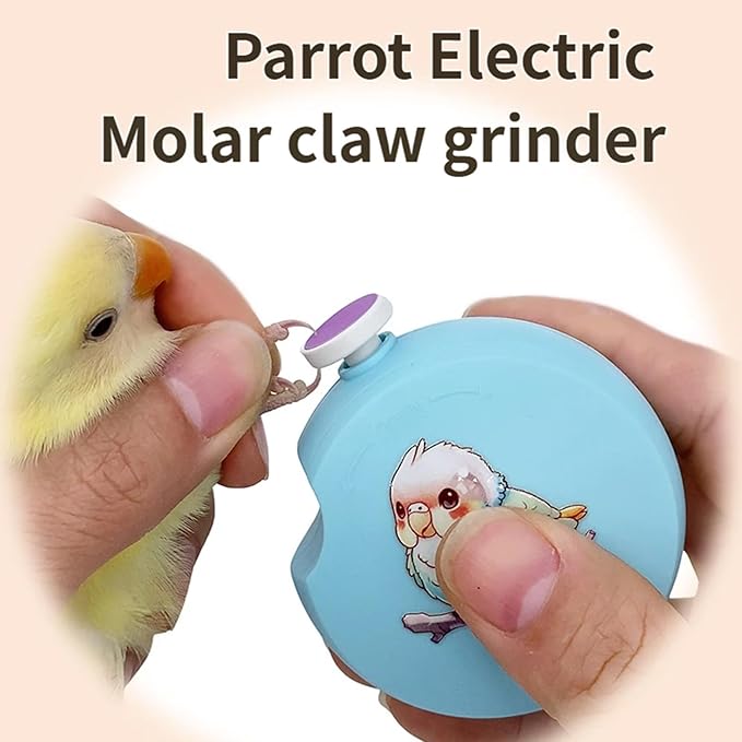 Electric Parrots Beak Grinder Fast Speed Motor Trimmer for Fast Trimming Efficiency Safe and Metal Texture Safe Grooming