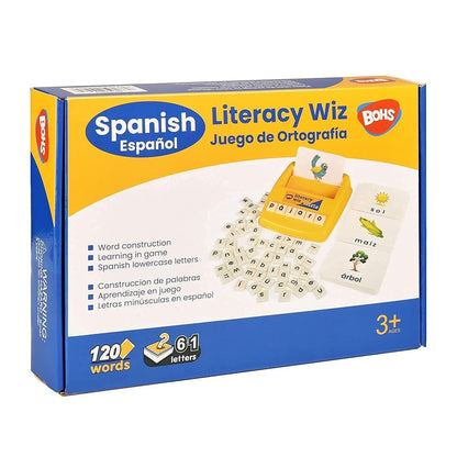 BOHS Spanish Literacy Wiz Fun Game - Espanol Lower Case 60 Flash Cards - Preschool Language Learning Educational Toys-Pack of 6