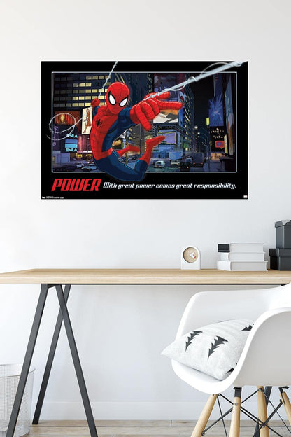 Trends International Marvel Comics - Spider-Man - Power Wall Poster, 22.375" x 34", Premium Unframed Version