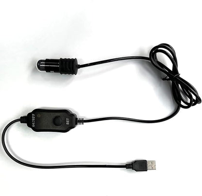Mini Submersible Aquarium Heater, 25/50/100/150/200/300 Watts Adjustable Fish Tank Heater, Built-in Thermometer, External Temperature Controller, Smart Memory (10 Watts(USB))