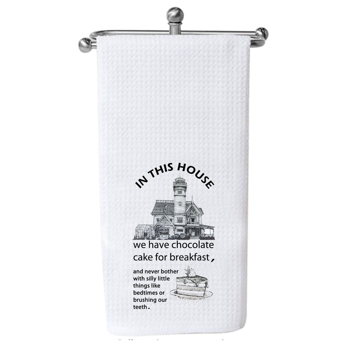 XYANFA Movie Owens Sisters Gift Aunt Frances House Quote Witch Kitchen Towels Kitchen Gift Halloween Tea Towel (in This House)
