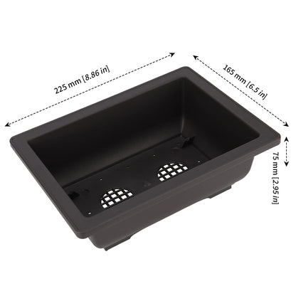 MANCHAP 20 PCS 8.9 Inch Plastic Bonsai Training Pots, Rectangular Bonsai Tree Planter Pot for Garden, Yard, Office, Home Decorative