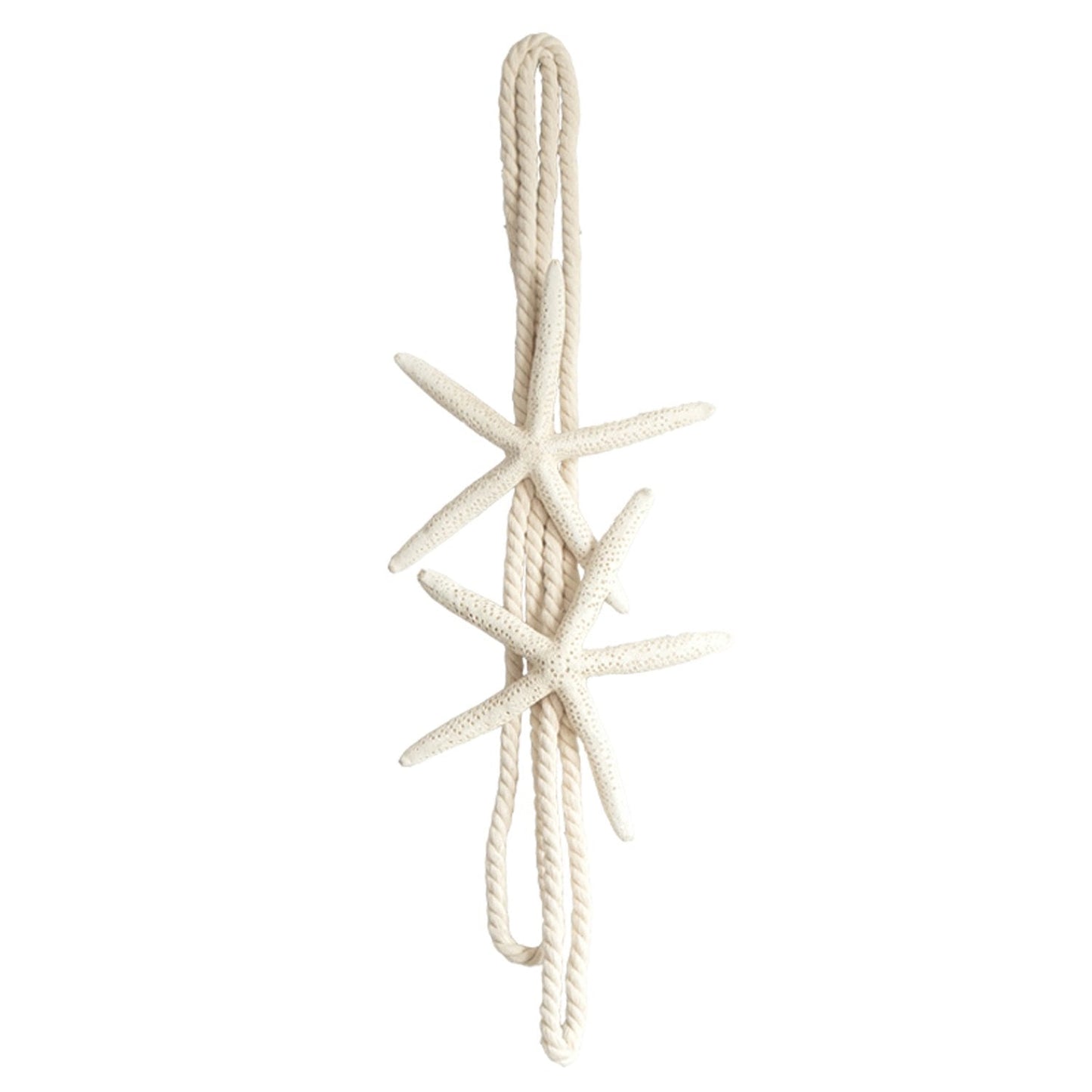 ZILucky 2 Pieces Natural Starfish Curtain Tiebacks Rope Drape Tie Band Drapery Holdbacks Room Décor