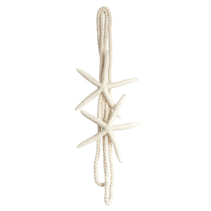 ZILucky 2 Pieces Natural Starfish Curtain Tiebacks Rope Drape Tie Band Drapery Holdbacks Room Décor