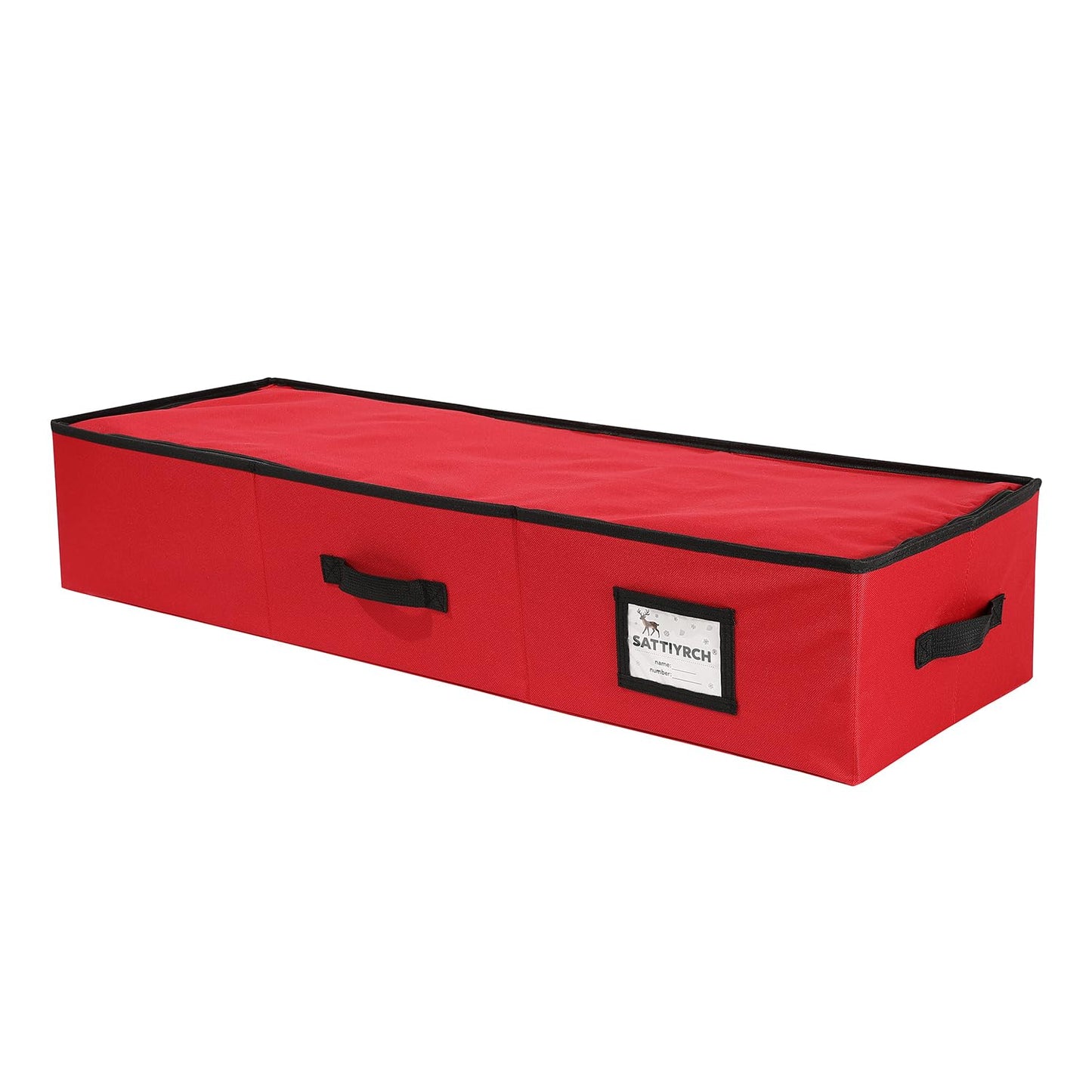 Sattiyrch Christmas Ornament Storage Box,Box Contributes Slots for 96 Holiday Ornaments 3-Inch Underbed Storage