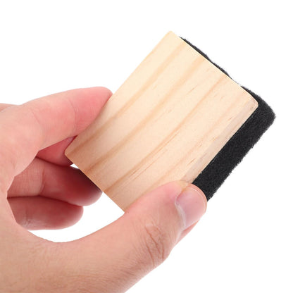 Tofficu Mini Wooden Dry Erase Erasers for Whiteboard and Chalkboard Classroom Office Use Lightweight Felt Board Wipes Set
