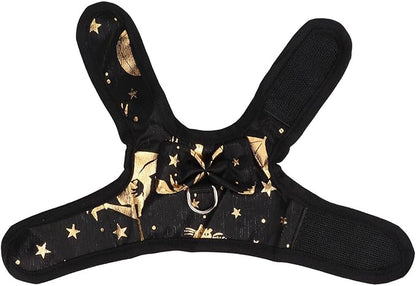 Semme Nylon Harness Leash Soft Vest with Cute Patterns for Pet Bunnies Ferrets Kittens and Guinea Pigs (M)