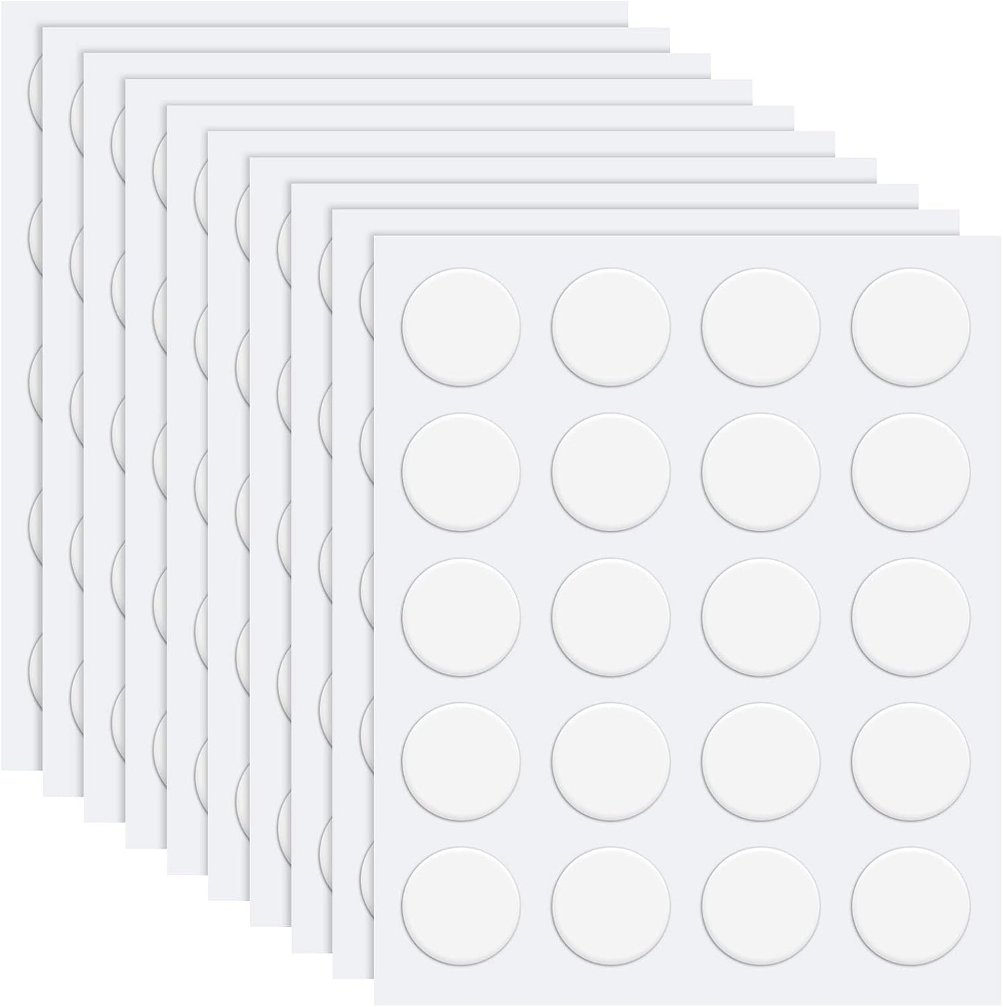 Zonon 200 Pcs Double Sided Adhesive Dots Clear Glue Point Tape Stickers Balloon Glue Round Mini No Traces Adhesive Sticker Dot Sticker for Classroom Decor Craft DIY Office (1.2 Inch/ 30 mm)
