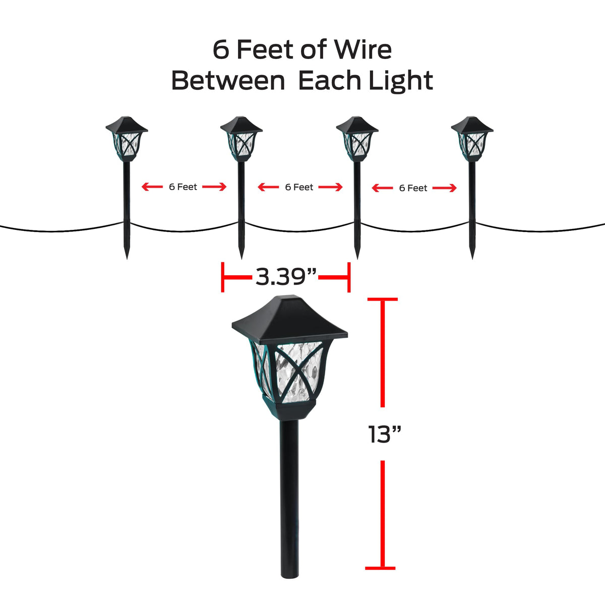 Monster Smart RGB+IC+WW Pathway Lights with 4 Dimmable LED Lights - Sound Reactive Garden Light, Weatherproof IP44 Outdoor Lighting - Compatible with Alexa, Google Assistant, Siri, Monster App