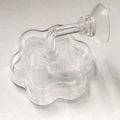 Aquarium Shrimp/Small Fish Feeding Dish Feeder Dish, Acrylic Material, Mini Size (Magnolia Shaped)